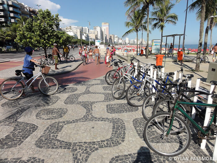 Rio - Bike Rack at Leblon Beach Rio - Bike Rack at Leblon Beach