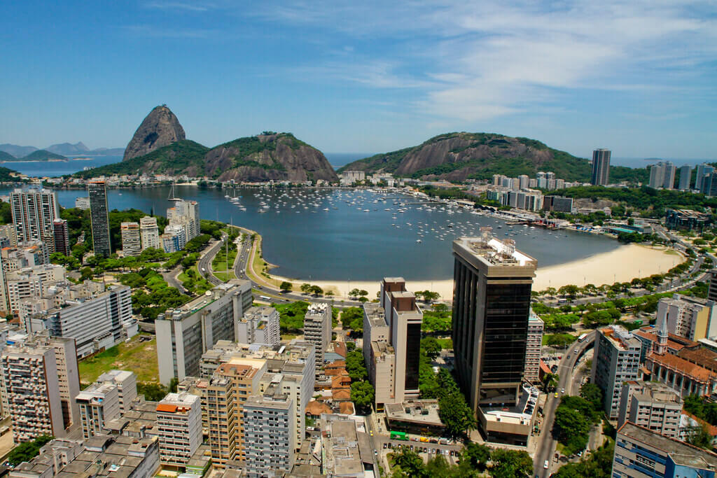 Aerial view of Botafogo beach
