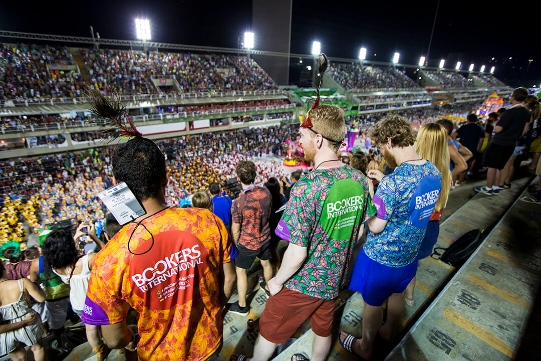 Bookers international customers at sambodromo
