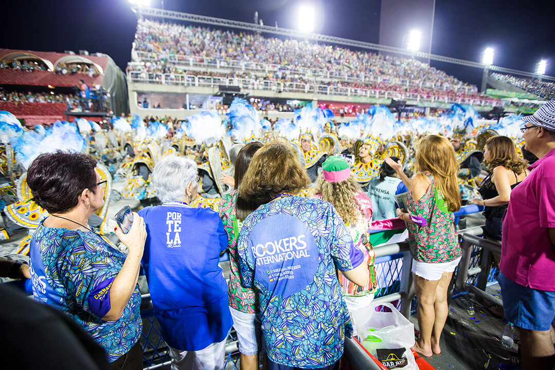 Bookers International customers at sambodromo