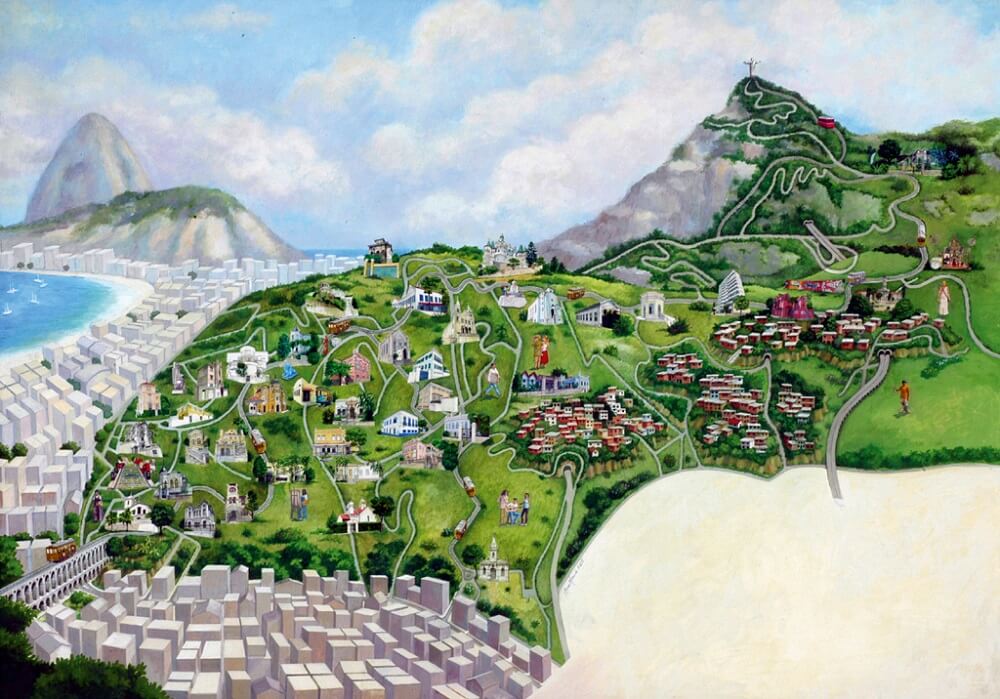 Map of Santa Teresa by Ana Maria Moura - Rio de Janeiro