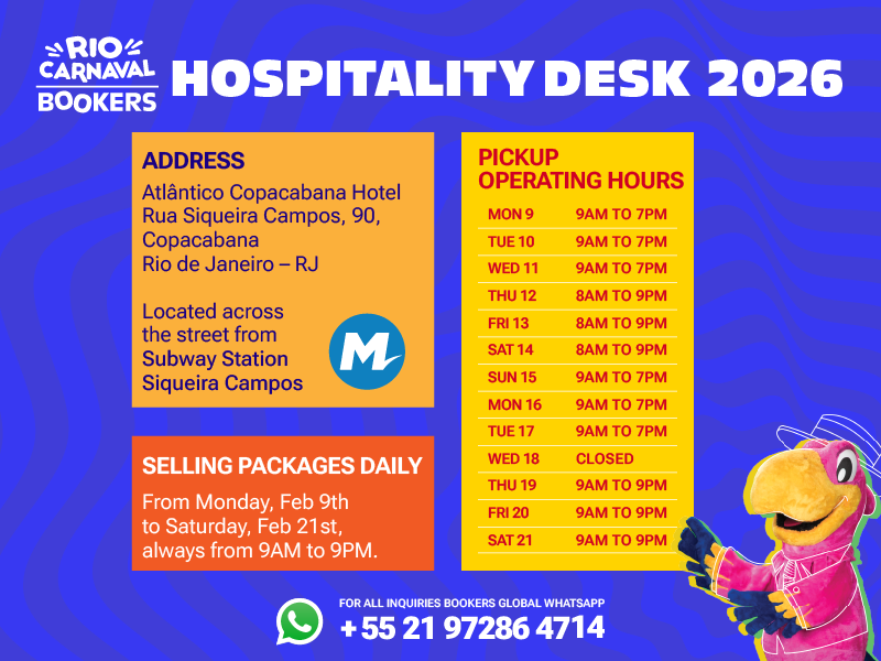 Dates and hours of operation of our Carnival Hospitality Desk
